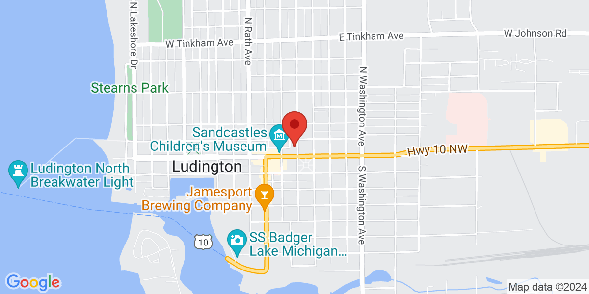 Map of Ludington Library